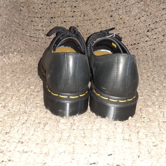 DR. DOC MARTENS-30679-Black Leather Oxfords-3 Eye-Sz 7Men/8Women-NEW/NO BOX - Picture 6 of 9